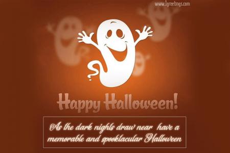 Boo! Halloween Greeting Cards With Wishes
