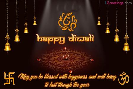 Write Your Wishes On Happy Diwali Card Making Online