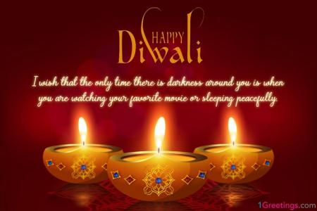 Happy Diwali Wishes Card With Name Editor