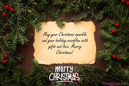 Merry Christmas Wishes Card Making Online