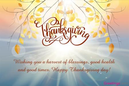 Thanksgiving Card Messages Online Free