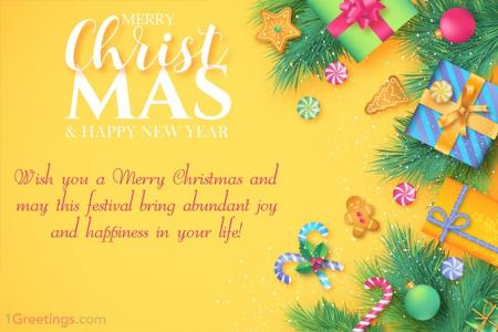 Create Merry Christmas & New Year Greeting Cards Online