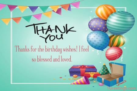 Birthday Thank You Card For Everyone