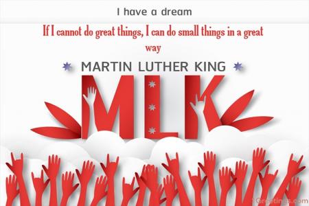 Luther King Jr. Day January 20 Greeting Cards