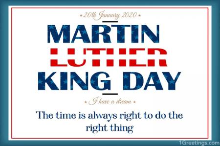 Free Happy Martin Luther King Jr. Day Greeting Cards
