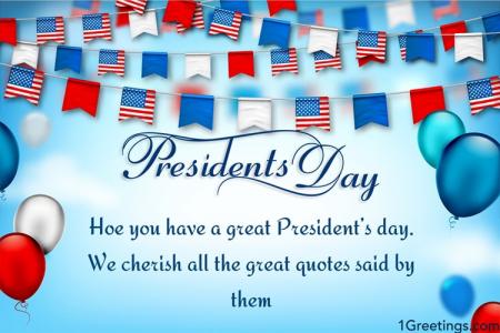 U.S. Flag - Presidents' Day Greeting Card Maker Online