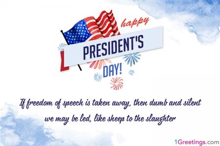 Presidents' Day eCards, Greeting Cards Maker