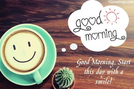 Download Good Morning Wishes Card On Coffee Cup Images