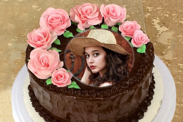 Chocolate Rose Birthday Cake Photo Frames