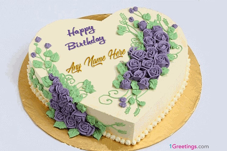 Happy Birthday Heart Cakes With Name Free Download