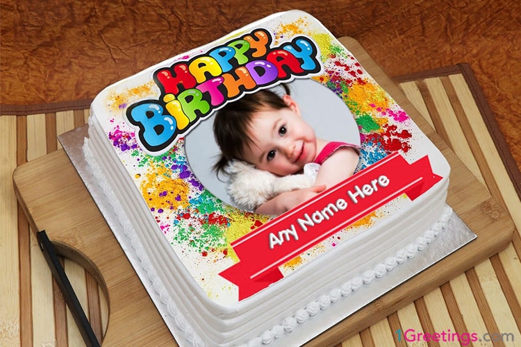 Amazing Happy Birthday Cake With Name And Photo Edit