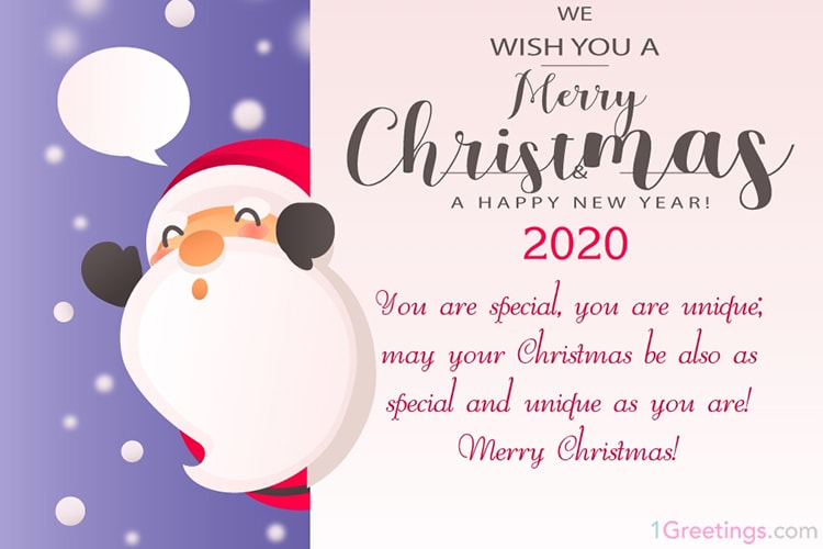 Wish You Merry Christmas And Happy New Year 2020 Cards