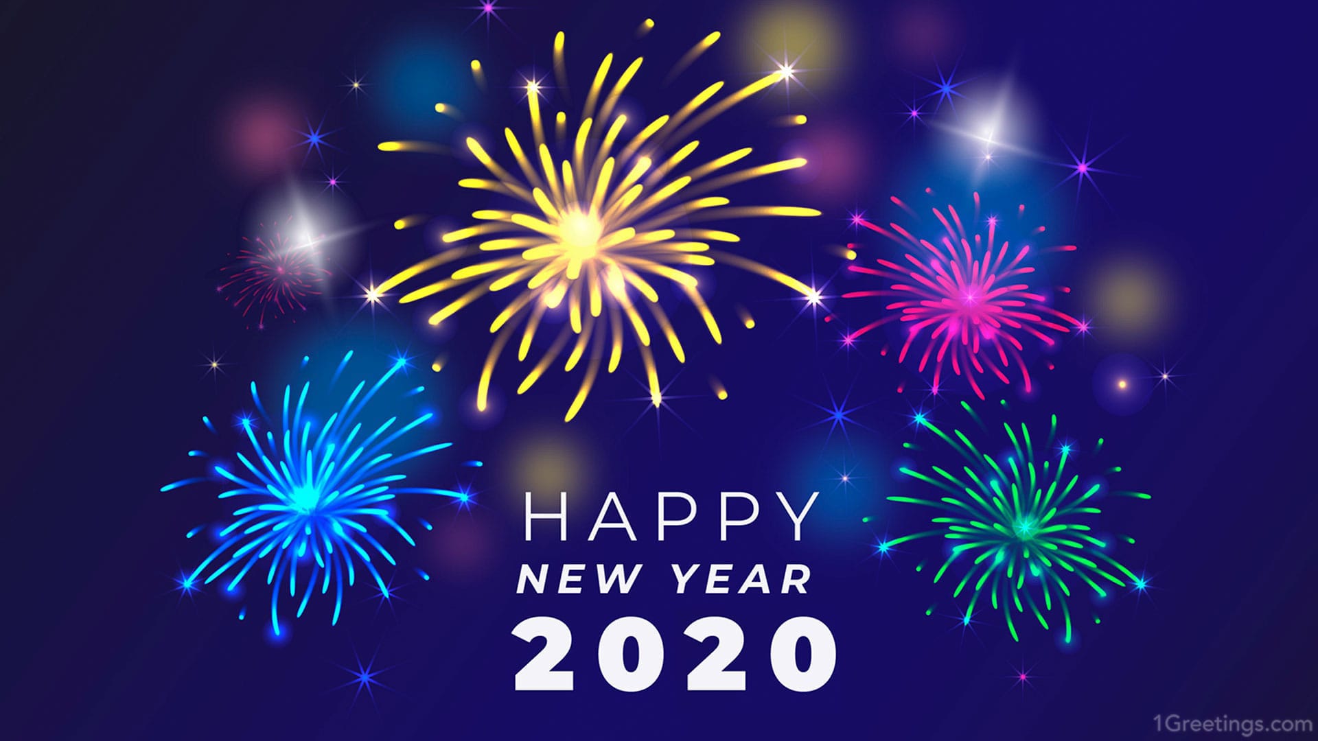 Full HD happy new year 2020 wallpaper 2019 for pc
