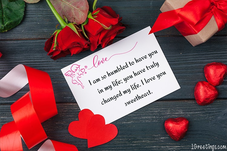 Personalize Red Rose Love Card to Your Loved Ones